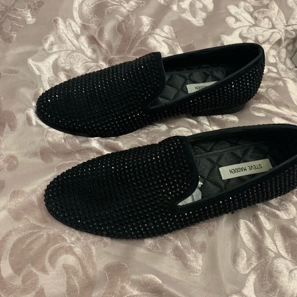 steve madden studded loafers